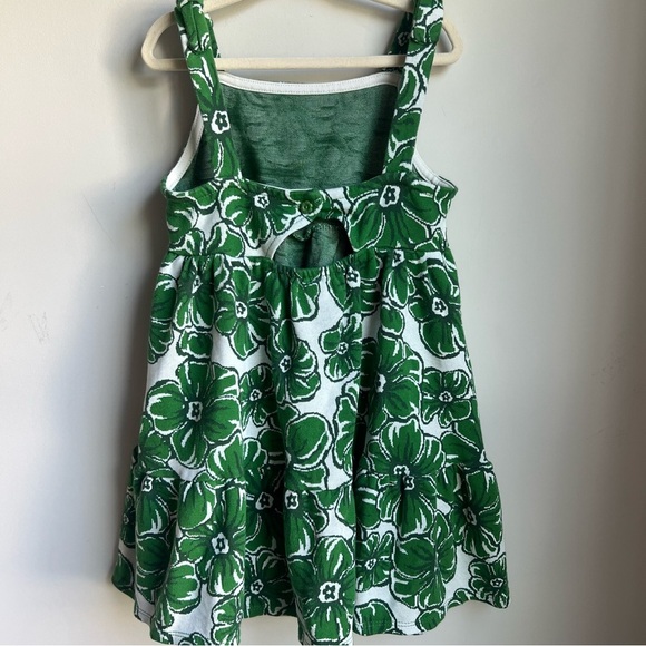 Tahari Green & White Kids Sleeveless Sundress - US 7 - Picture 5 of 9